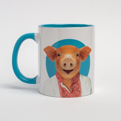 Чашка "Свинка у вишиванці" BD-kruzh-04 фото