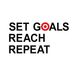 Футболка жіноча "Set Goals Reach Repeat" HH-18 фото 4