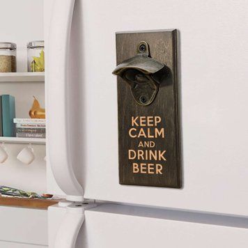 Відкривачка для пляшок "Keep calm and drink beer", тонована BD-OB-29 фото