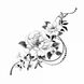 Временная татуировка "Графические цветы" AS-5005 фото 1
