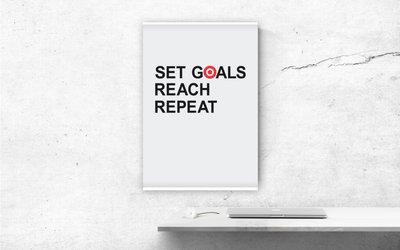 Постер "Set Goals Reach Repeat" BD-POS9 фото