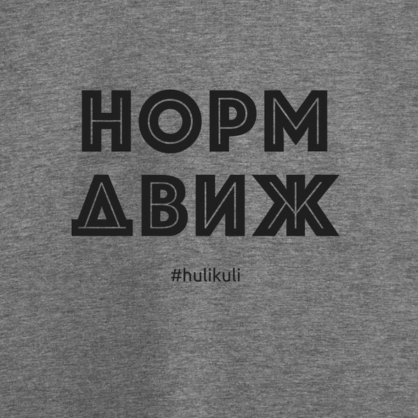 Футболка жіноча "Норм движ" сіра HK-51 фото