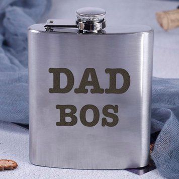 Фляга сталева "Dad boss" BD-FLASK-121 фото