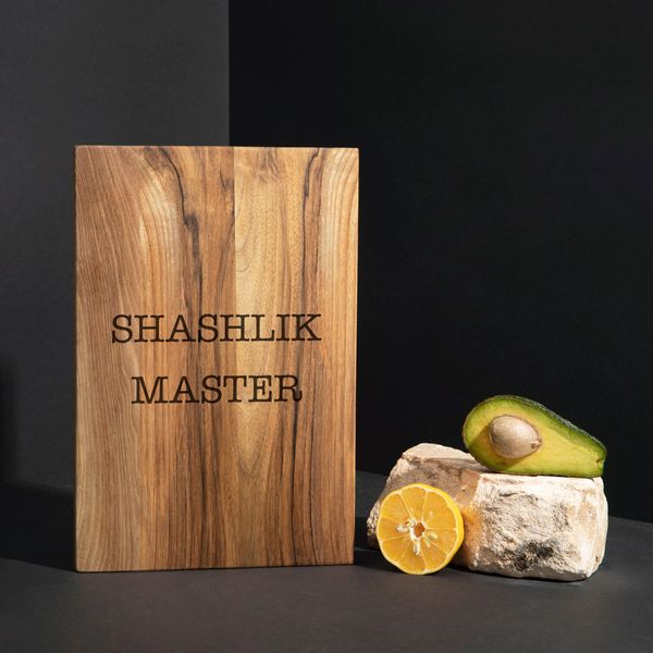 Доска разделочная S "Shashlik master" из ореха BD-wd-72 фото