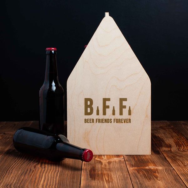 Ящик для пива "Beer Friends Forever" для 6 бутылок BD-beerbox-03 фото