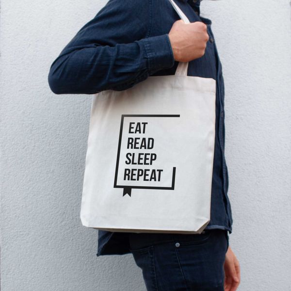 Екосумка "Eat Read Sleep Repeat" BD-ES-45 фото