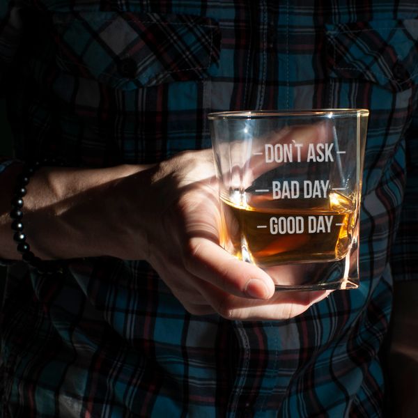 Склянка для віскі "Don`t ask. Bad day. Good day" BD-SV-40 фото