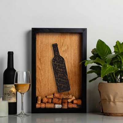 Копілка для винних корків "Хорошее вино для хороших людей" BD-vin-08 фото