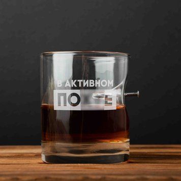 Склянка з цвяхом "В активном пох*е" BD-PIN-05 фото