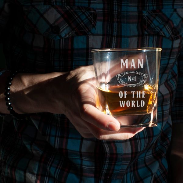 Склянка для віскі "Man №1 of the world" BD-SV-20 фото