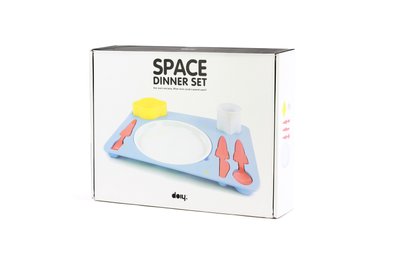 Набір дитячого посуду "Вечеря космонавта" DOIYSD фото
