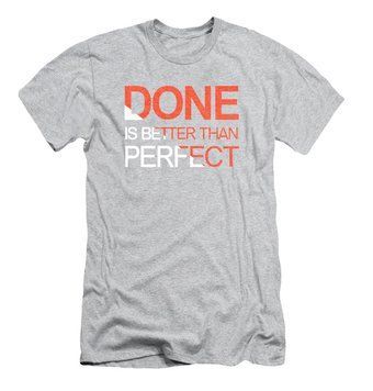 Футболка мужская "Done is Better than Perfect" HH-4 фото