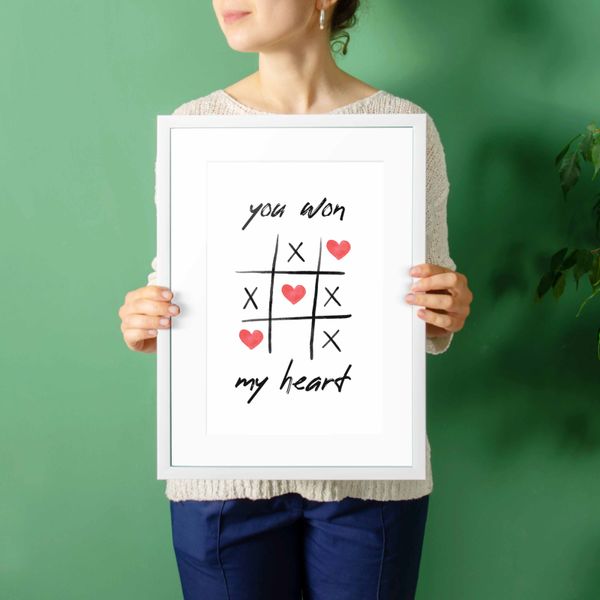 Постер "You won my heart" BD-pl-73 фото