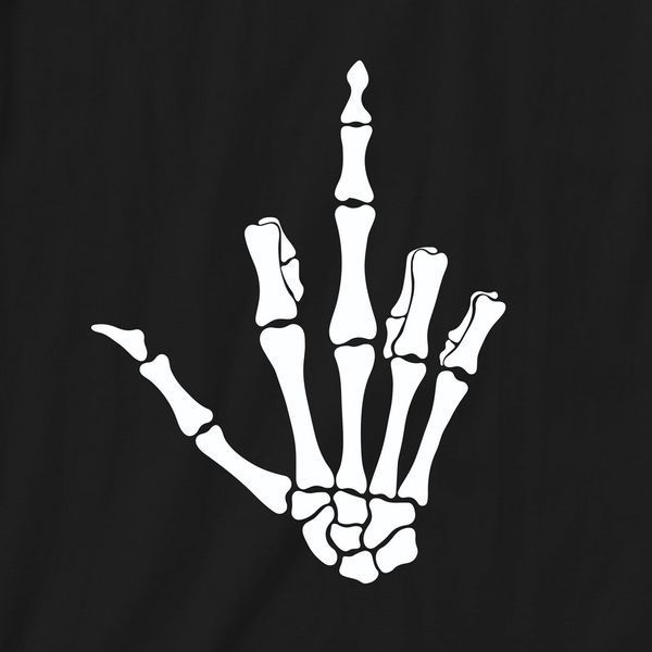 Світшот "Skeleton f*ck you" унісекс BD-ssh-31 фото