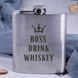 Фляга стальная "Boss drink whiskey" BD-FLASK-118 фото 2