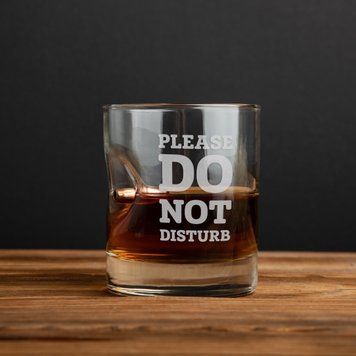 Склянка з кулею "Please do not disturb" для віскі BD-BULLET-GLASS-46 фото