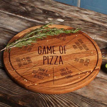 Дошка для нарізки "Pizza Board Game" персоналізована BD-CB-06 фото