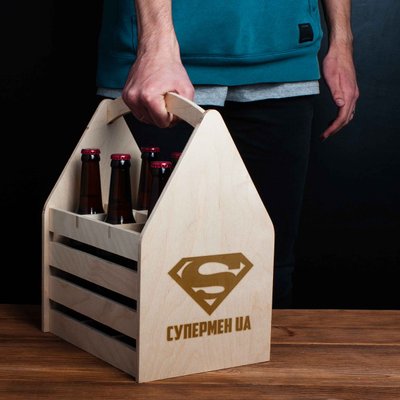 Ящик для пива "Супермен UA" BD-beerbox-09 фото