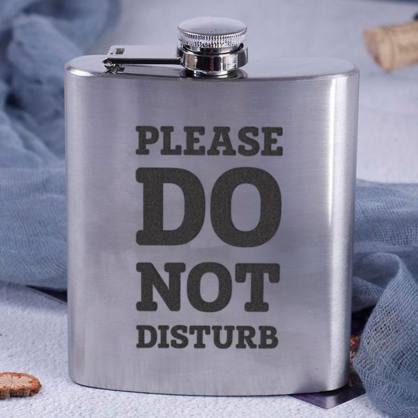 Фляга стальная "Please do not disturb" BD-FLASK-124 фото