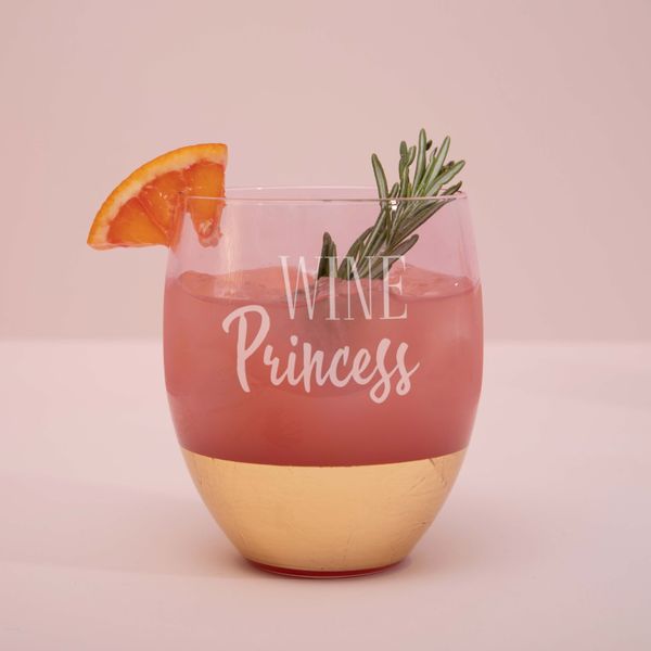 Келих "Wine Princess" рожевий з золотом BD-PINK-01 фото