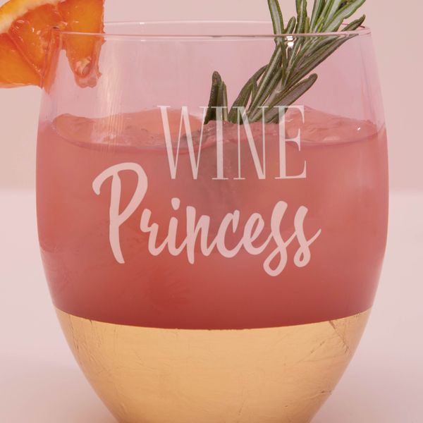 Келих "Wine Princess" рожевий з золотом BD-PINK-01 фото