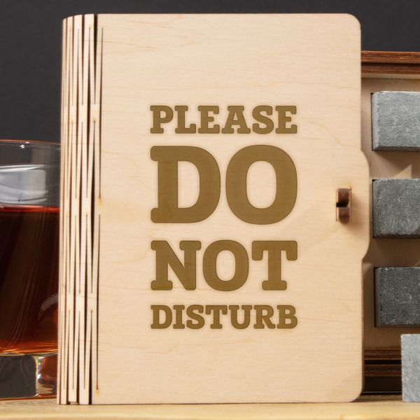 Камені для віскі "Please do not disturb" 6 штук у подарунковій коробці BD-WHROCKS-41 фото