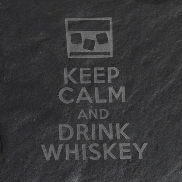 Підставка з сланцю "Keep calm and drink whiskey" BD-sl-04 фото