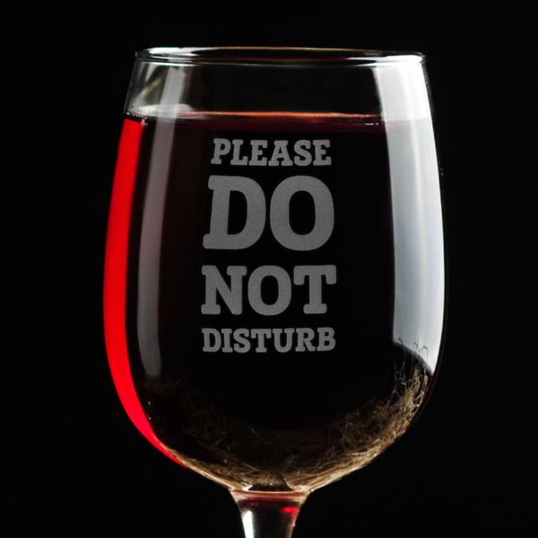Келих для вина "Please do not disturb" BD-BV-81 фото