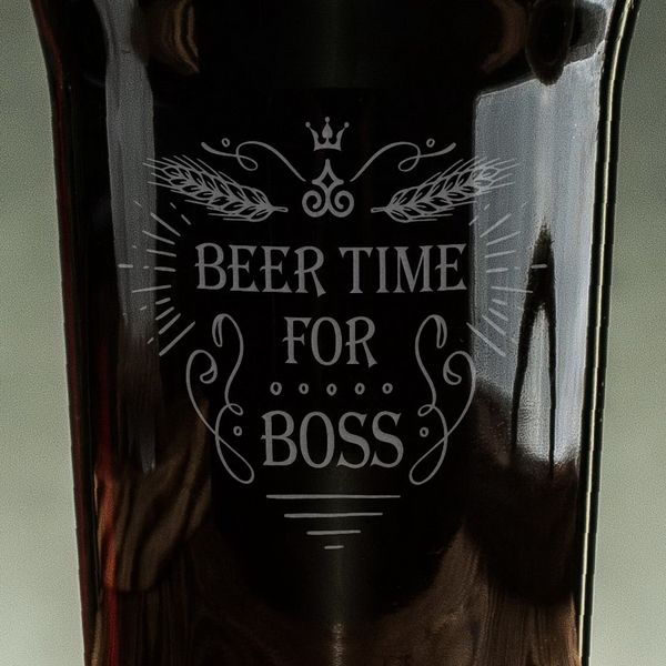 Бокал для пива "Beer time for boss" BD-BP-02 фото