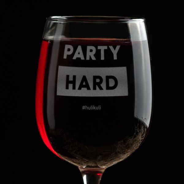 Бокал для вина "Party hard" HK-st-08 фото