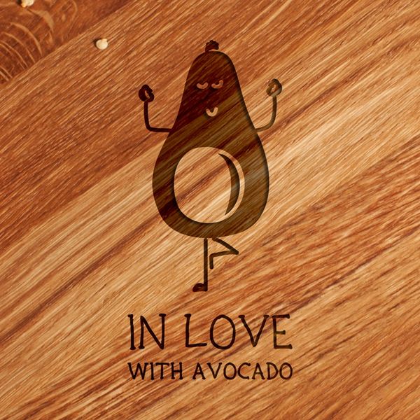 Доска для нарезки "In love with avocado" BD-WD-17 фото