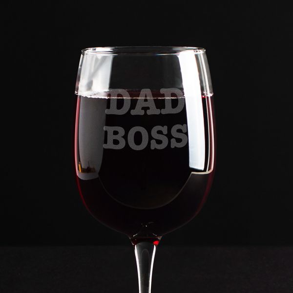 Бокал для вина "Dad Boss" HK-st-28 фото