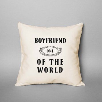 Подушка "Boyfriend №1 of the world" BD-podu-31 фото