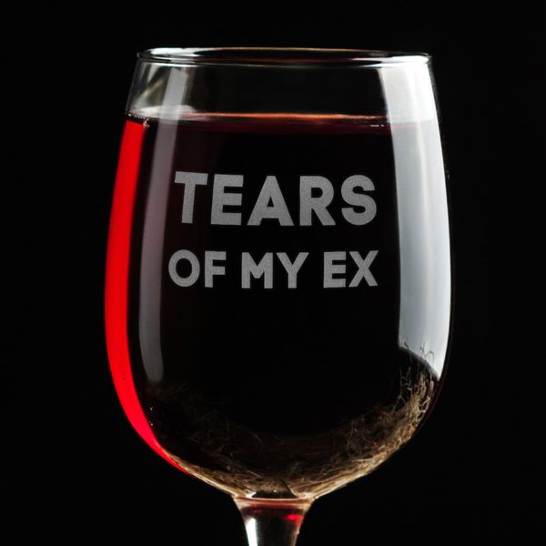 Бокал для вина "Tears of my ex" BD-BV-31 фото