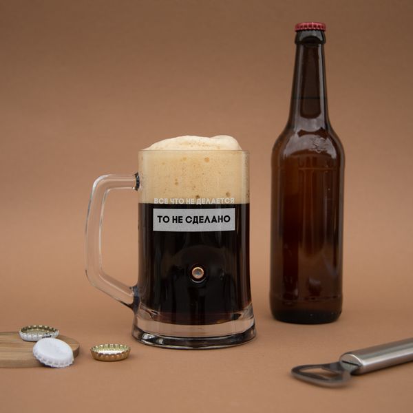 Кружка для пива с пулей "Все что не делается" BD-BP-102 фото