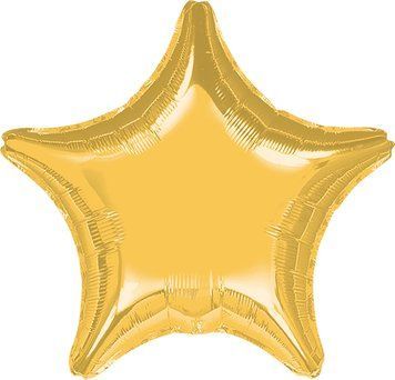 Фольгированный шар Звезда Gold металлик 1204-0046 фото