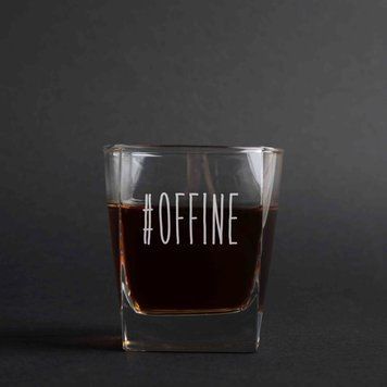 Склянка для віскі "#offine" BD-SV-50 фото