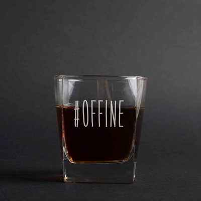 Склянка для віскі "#offine" BD-SV-50 фото