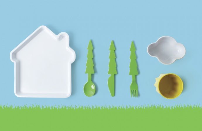 Набір дитячого посуду "Будиночок у лісі" DOLAND фото