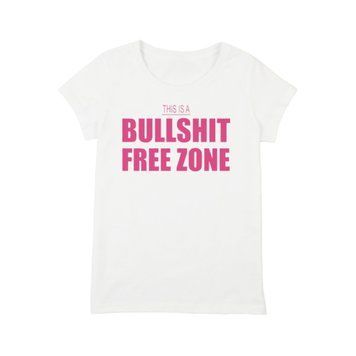 Футболка женская "Bullshit Free Zone" HH-12 фото