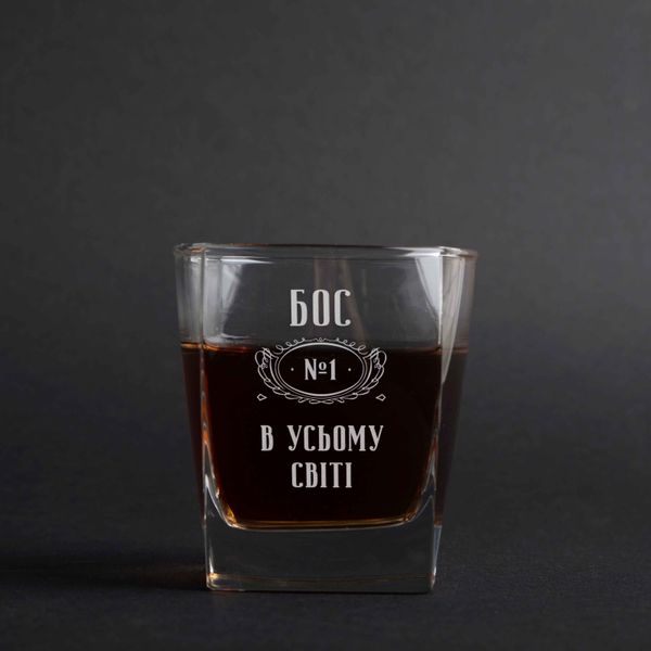 Склянка для віскі "Бос №1 в усьому світі" BD-SV-25 фото