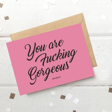 Листівка "You are Fu*king Gorgeus" HK-97 фото
