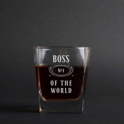 Склянка для віскі "Boss №1 of the world" BD-SV-26 фото