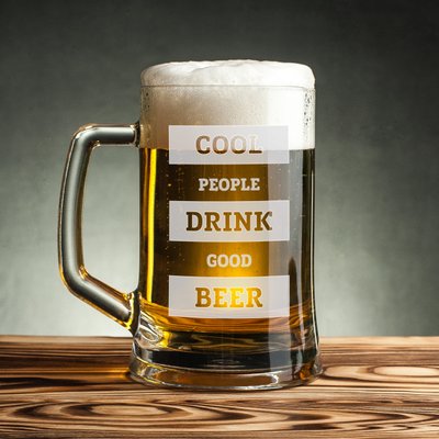 Кружка для пива "Cool people drink good beer" BD-BP-140 фото