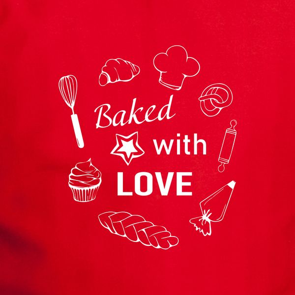 Фартук "Baked with love" BD-ff-122 фото